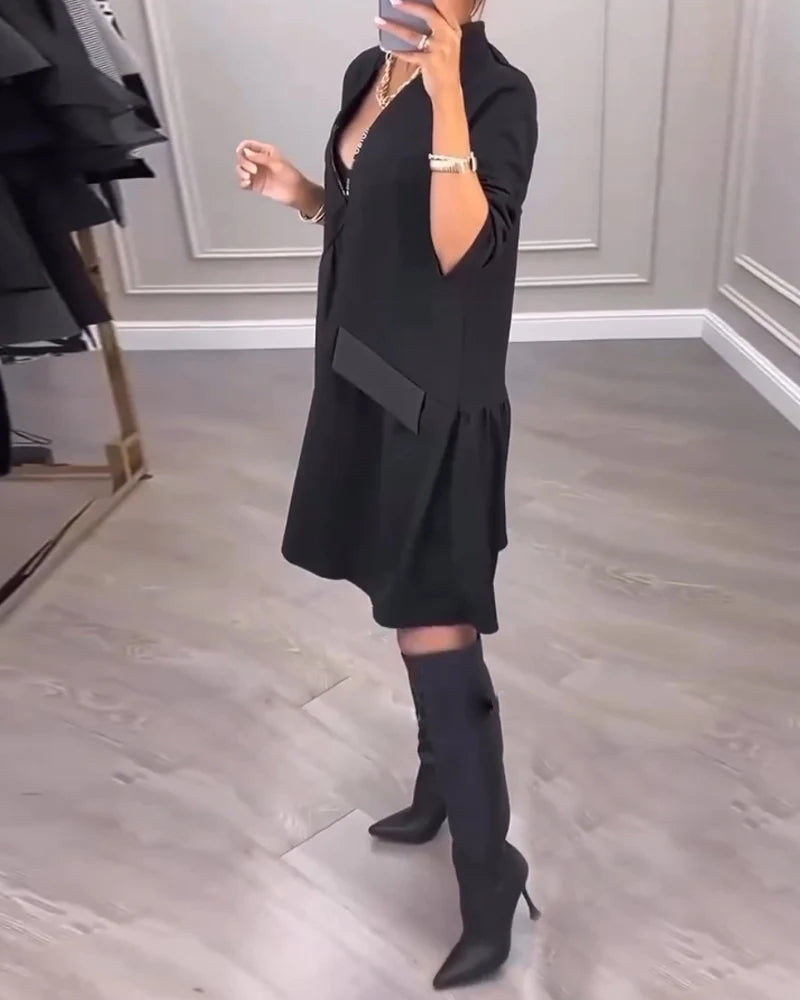 Artemisia™ | Artistic Spirit V-Neck Dress