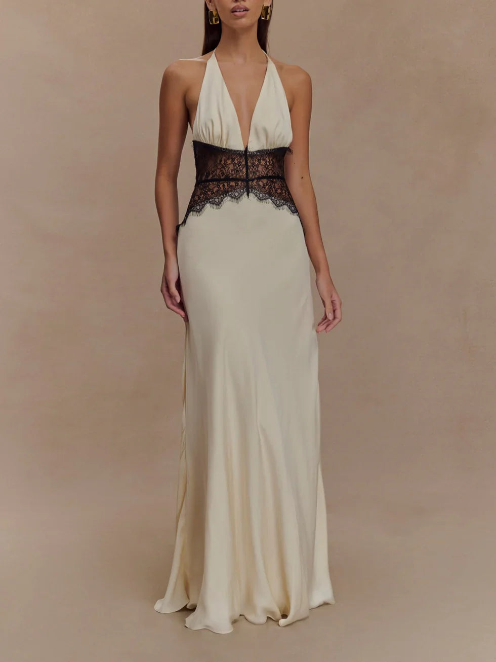 Selvianne™ | Silk Elegance Maxi Dress