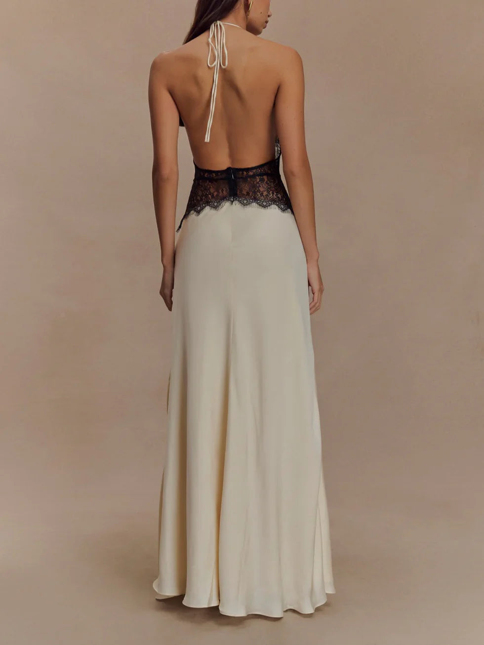 Selvianne™ | Silk Elegance Maxi Dress