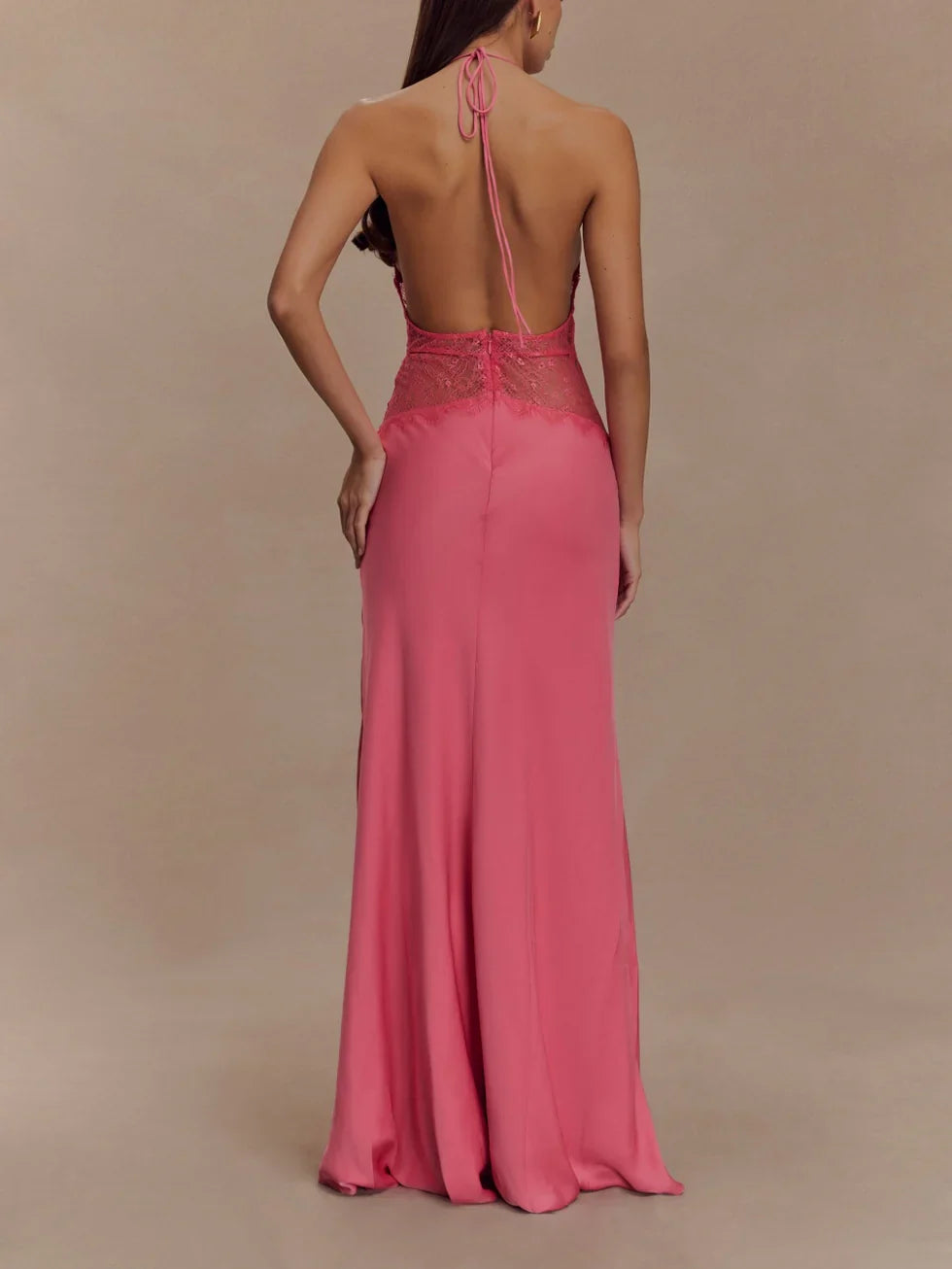 Selvianne™ | Silk Elegance Maxi Dress