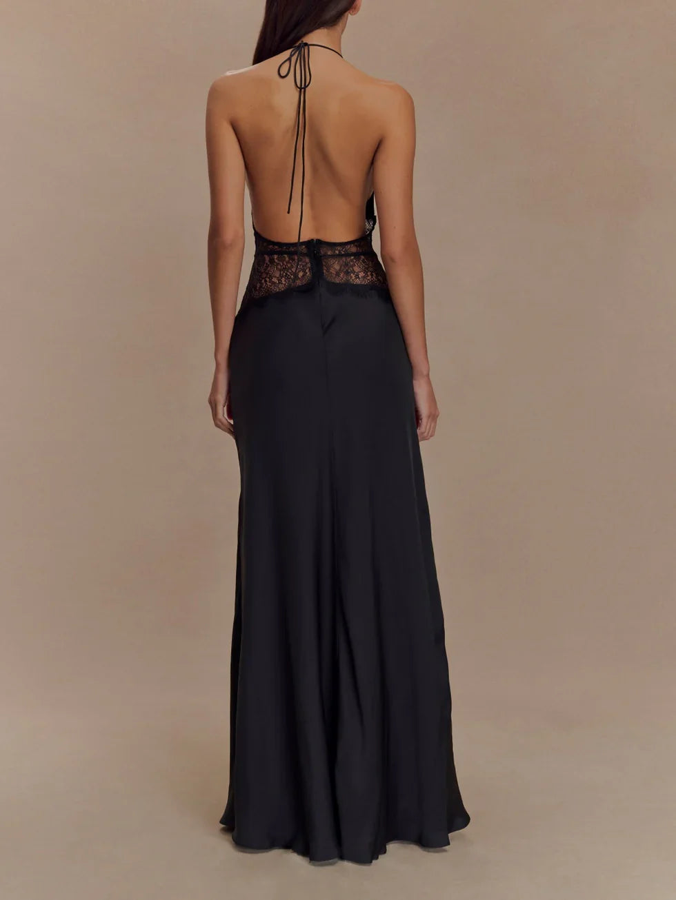 Selvianne™ | Silk Elegance Maxi Dress