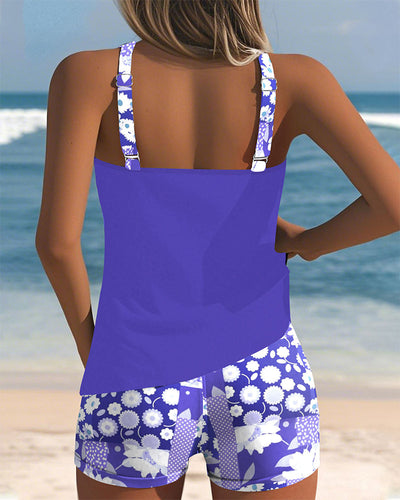 Marisse™ | Printed Swimsuit Tank & Boxer Set