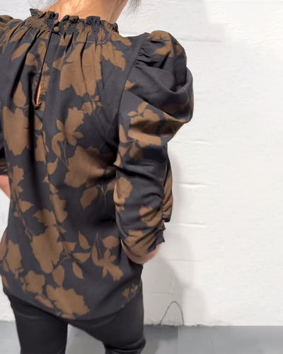 Clarisse™ | Ruffled Puff Sleeve Blouse