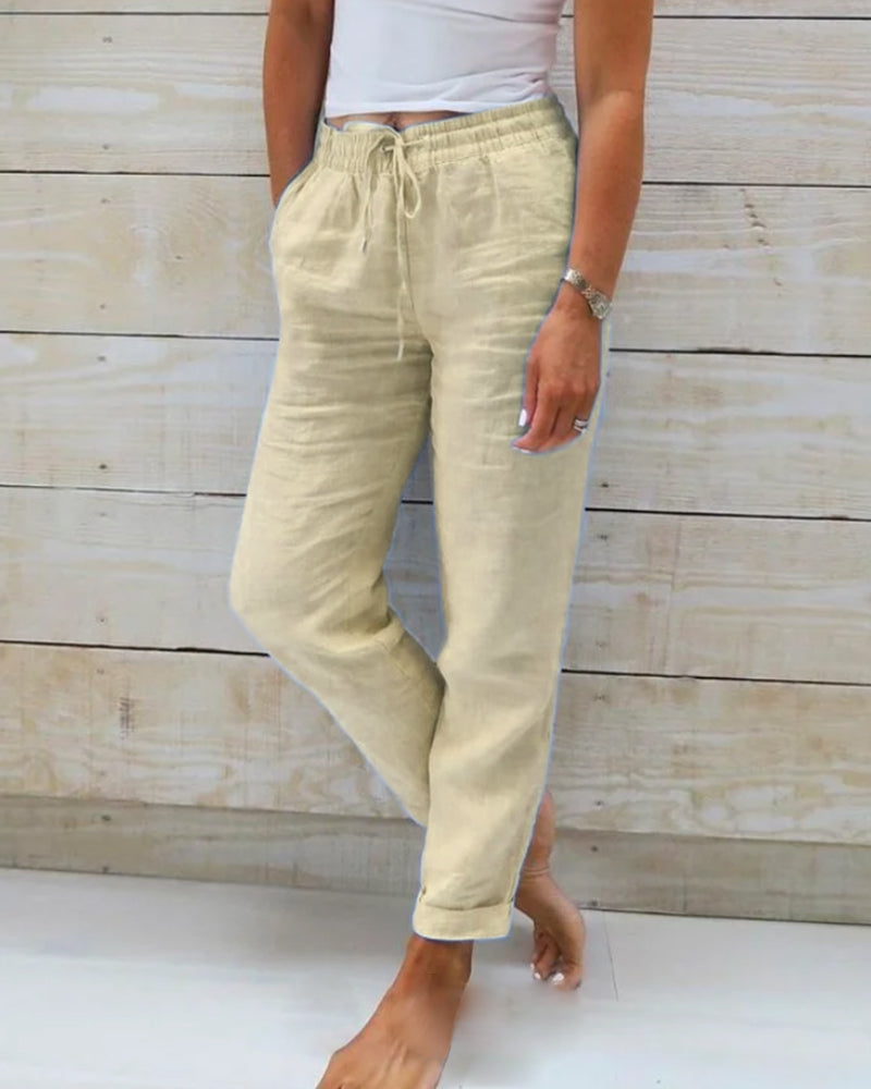 RENARA™ | RELAXED ELASTIC TROUSERS