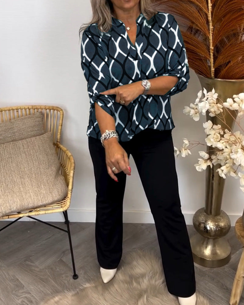 Elegant Pattern Blouse