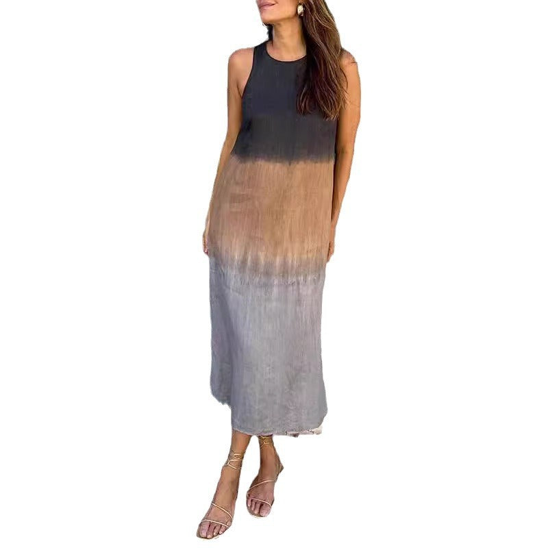 Kelsey | Elegant Sleeveless Gradient Midi Dress