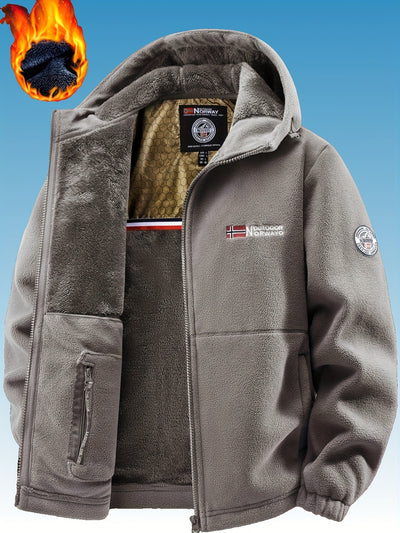 Nordfell™ | Men’s Thermal Full-Zip Winter Hooded Jacket