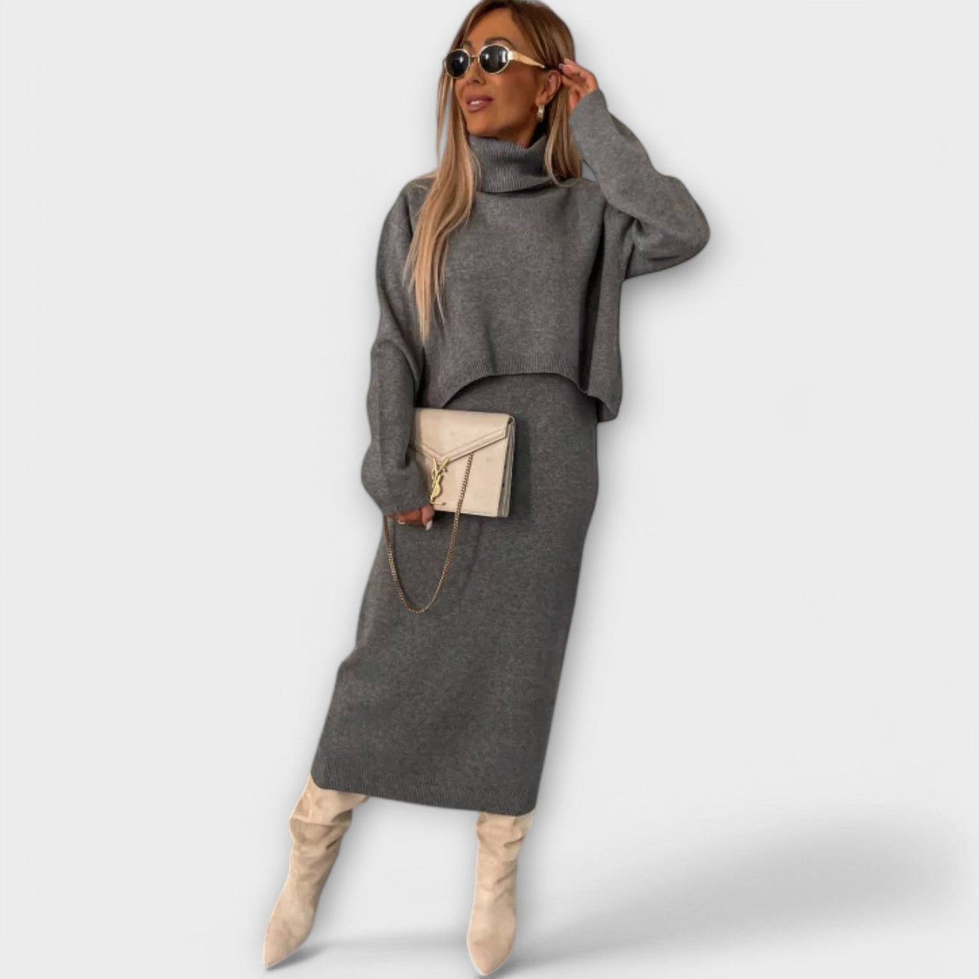 Nicole™ | Elegant Knit Two-Piece Set