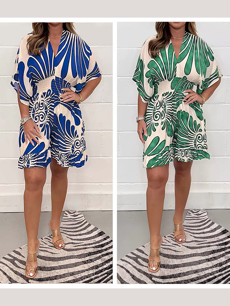 Florévia™ | Women’s Botanical Print Jumpsuit