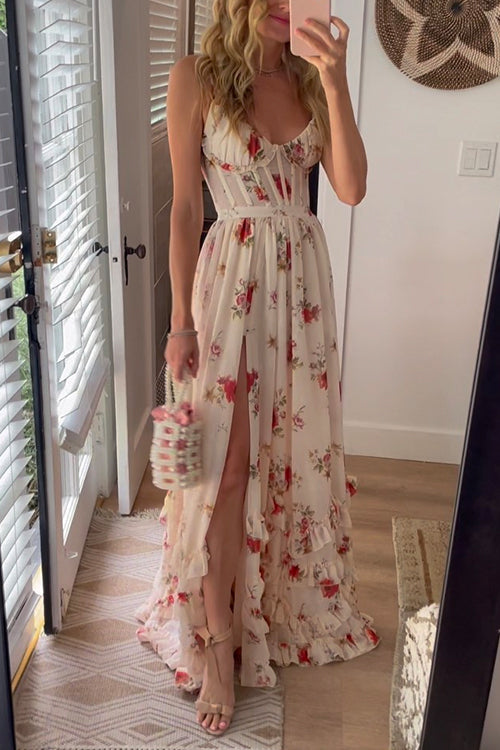 MeadowMist™ Floral Tiered Maxi Dress