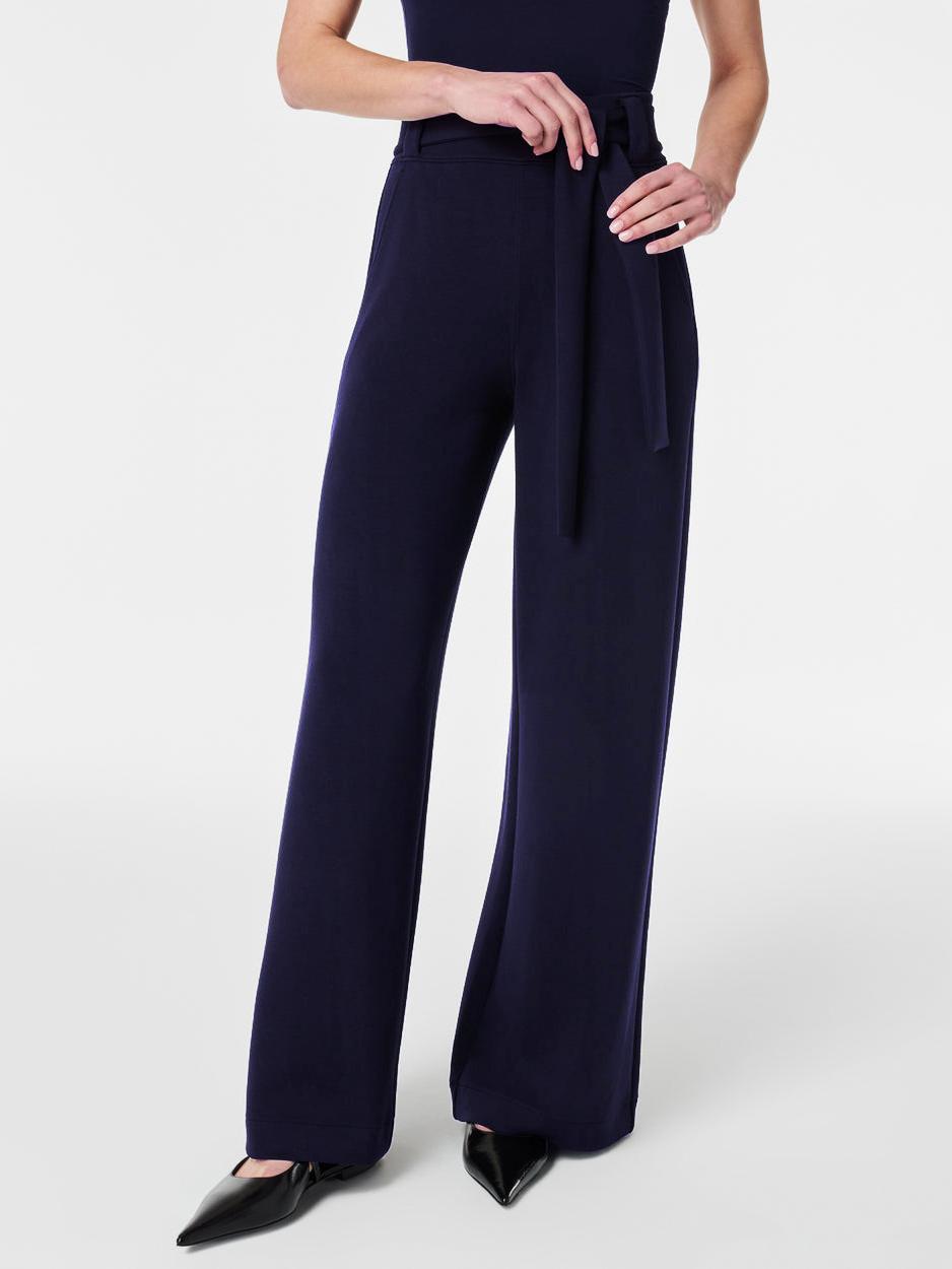 FlowEase™ Tie-Waist Wide-Leg Pant