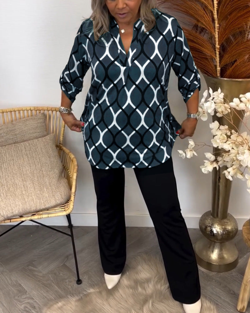 Elegant Pattern Blouse