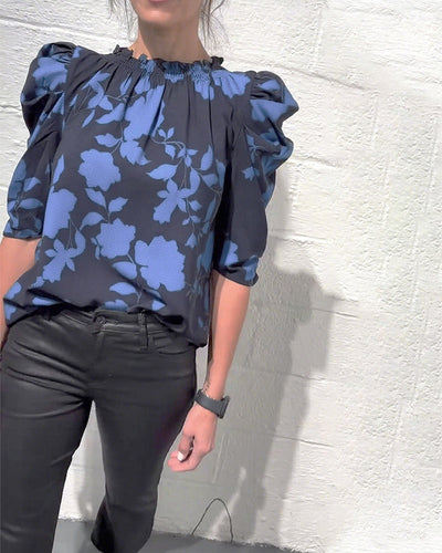 Clarisse™ | Ruffled Puff Sleeve Blouse