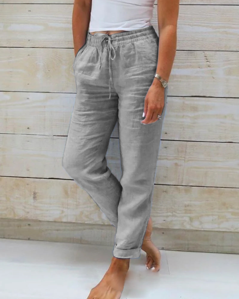 RENARA™ | RELAXED ELASTIC TROUSERS