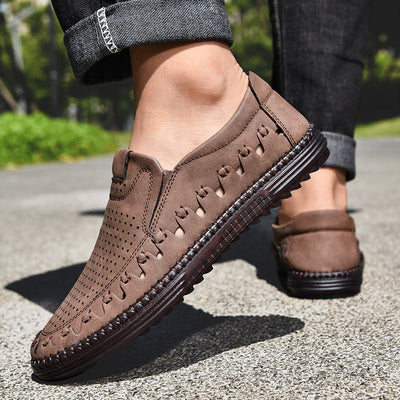 ⏰LAST DAY – 60% OFF🛒 Men's Handmade Orthopedic Leather Loafers – Breathable, Supportive & Lightweight Casual Shoes for Walking, Driving & Everyday Comfort