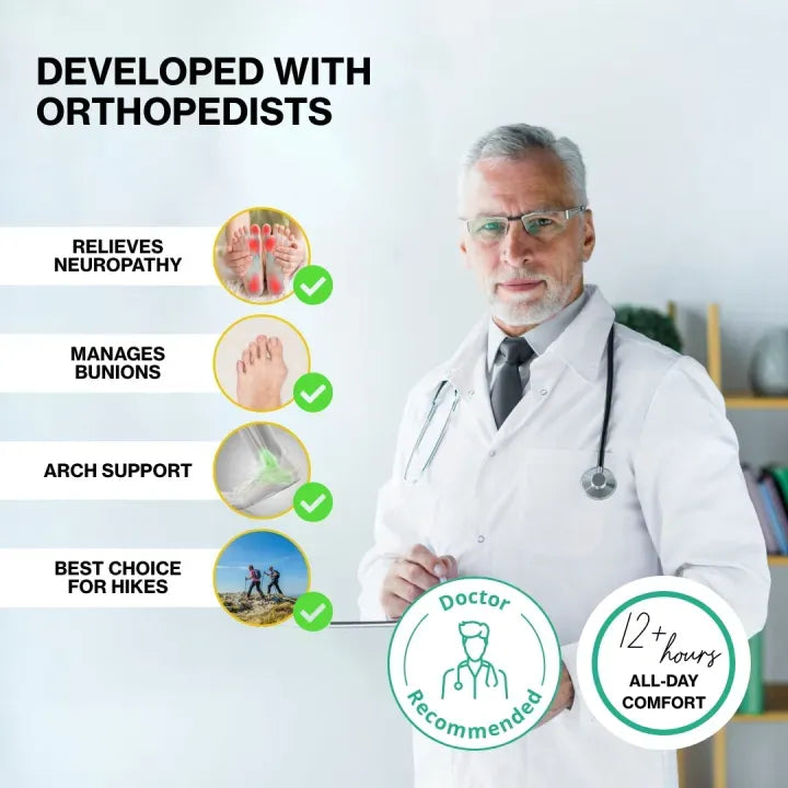 EverStride™ | Men's Orthopedic Leather Walking & Hiking Shoes