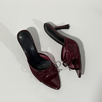 Evelisse – Bow Mesh Heels