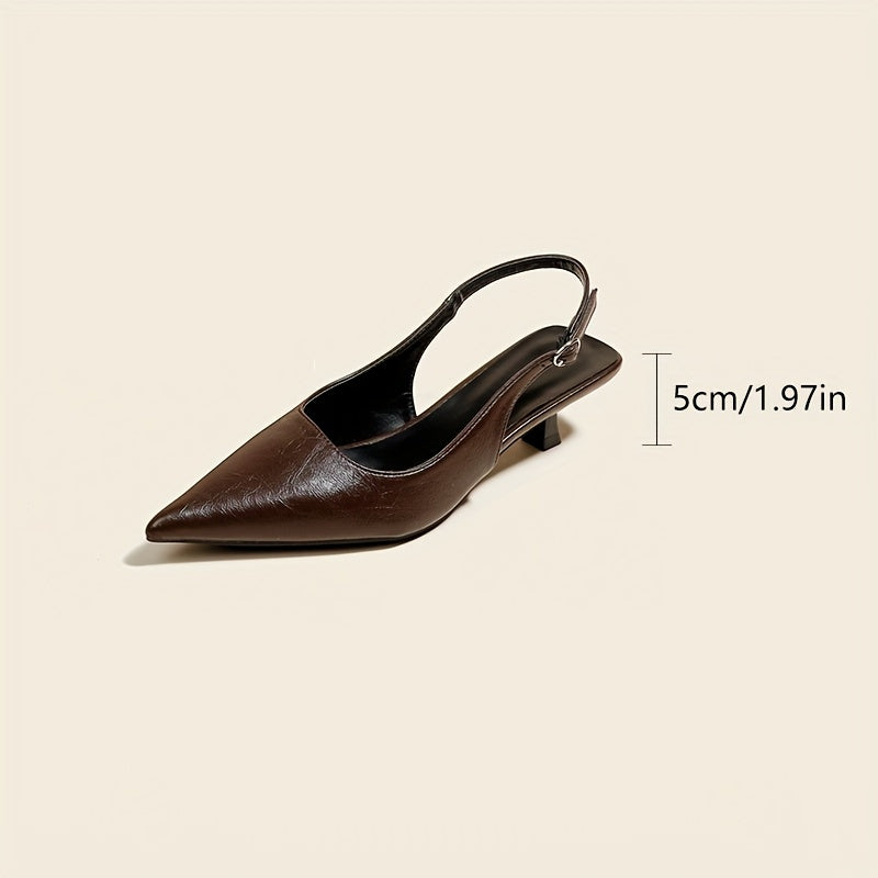 Marivane – Slingback Kitten Heels