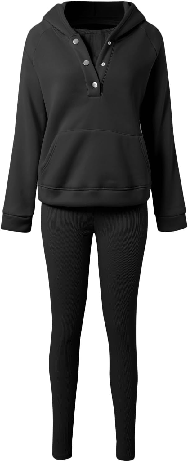 Calmlily™ | 3-Piece Oversized Hoodie & Sweat Set