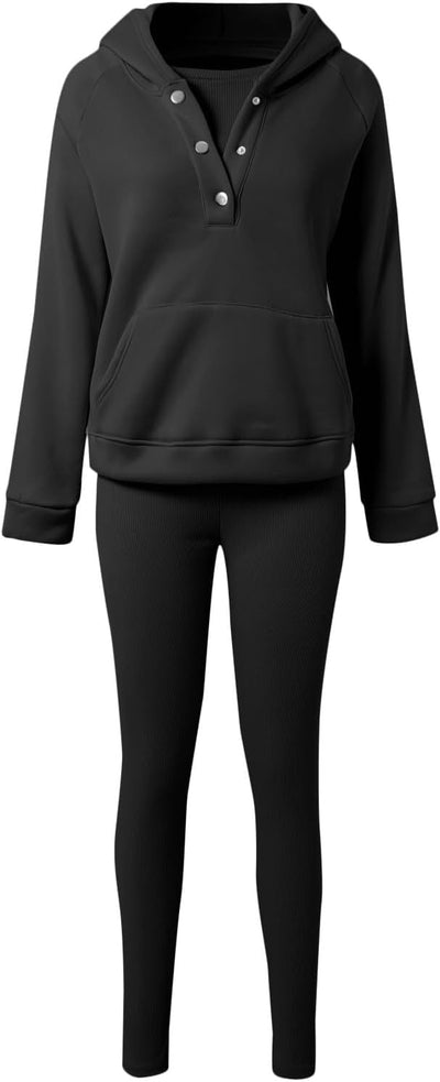 Calmlily™ | 3-Piece Oversized Hoodie & Sweat Set