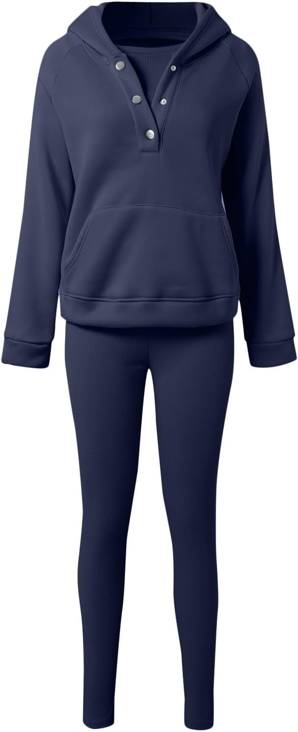 Calmlily™ | 3-Piece Oversized Hoodie & Sweat Set