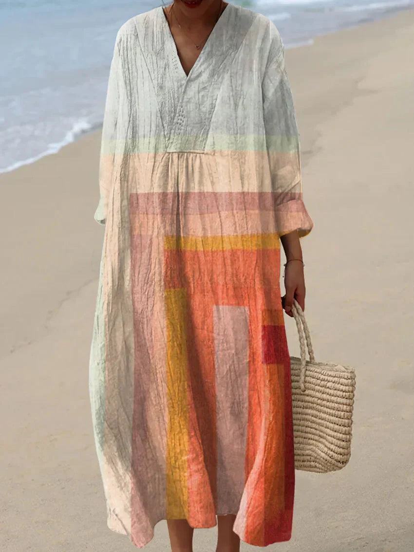Bea - Relaxed Fit Colorful Flowy Dress