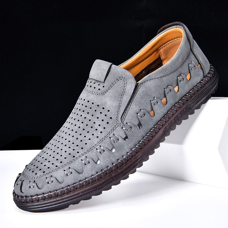 ⏰LAST DAY – 60% OFF🛒 Men's Handmade Orthopedic Leather Loafers – Breathable, Supportive & Lightweight Casual Shoes for Walking, Driving & Everyday Comfort