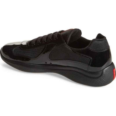 Velastra™ | Patent Leather & Technical Fabric Sneakers