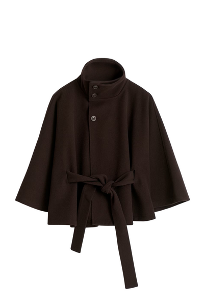 Elantra – Belted Cape Jacket