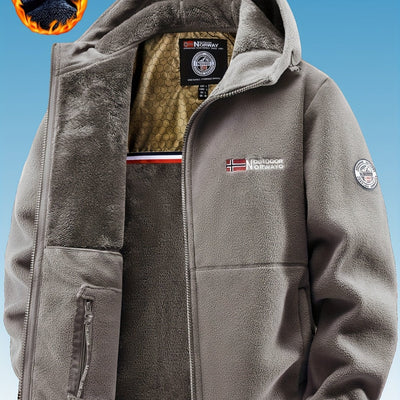 Nordfell™ | Men’s Thermal Full-Zip Winter Hooded Jacket