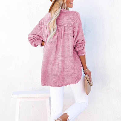 BreezyEase™ Oversized Button Shirt