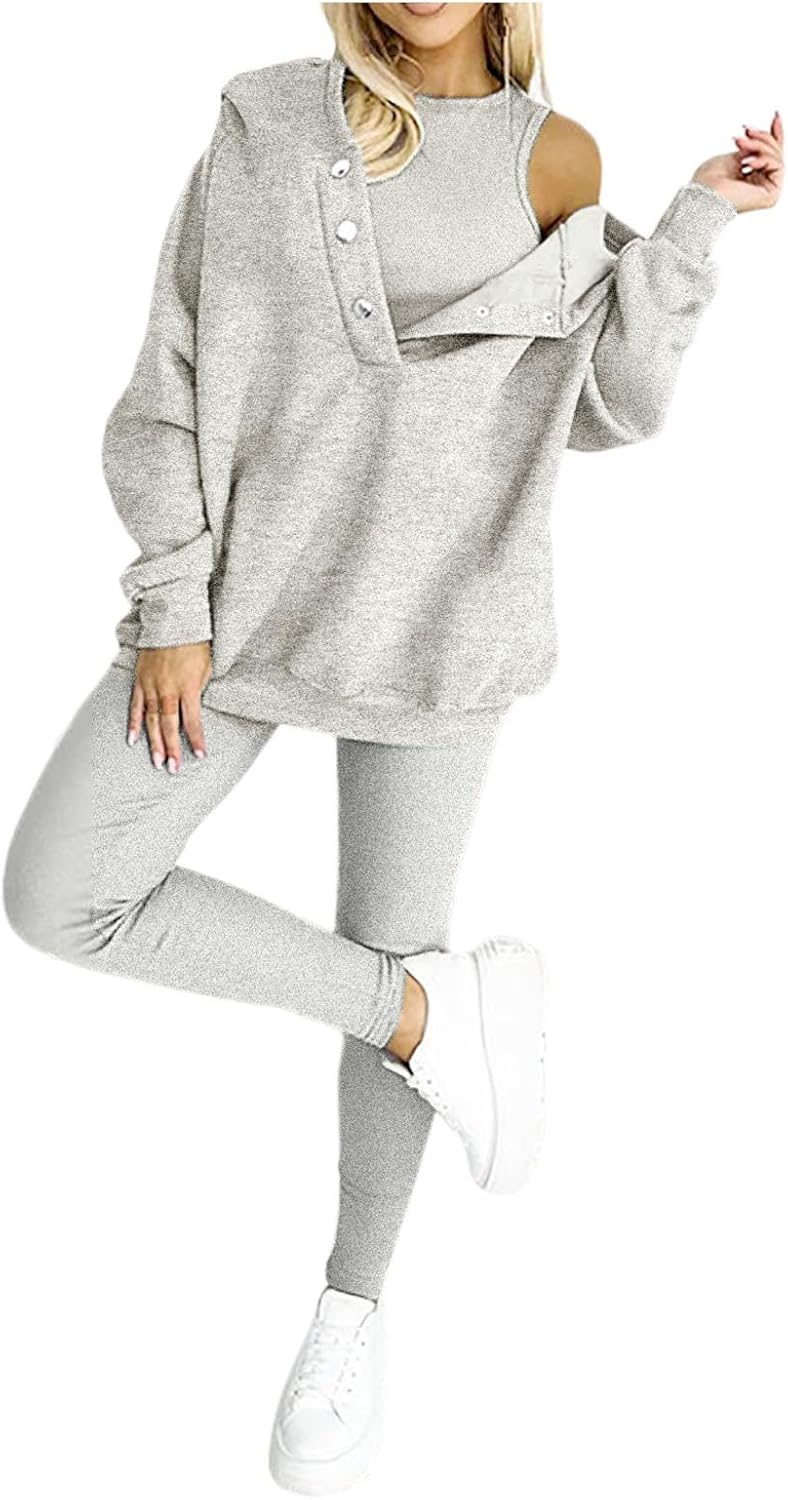 Calmlily™ | 3-Piece Oversized Hoodie & Sweat Set