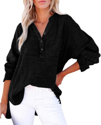 BreezyEase™ Oversized Button Shirt