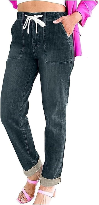 Averique™ | Women’s Pull-On Denim Joggers with Drawstring