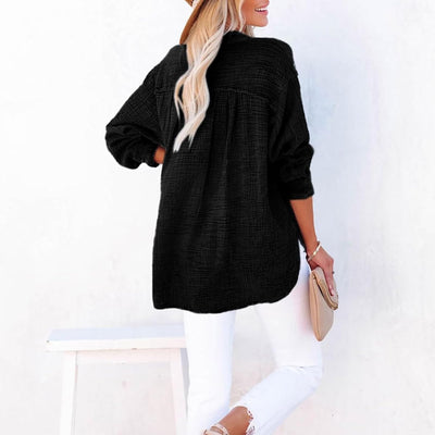 BreezyEase™ Oversized Button Shirt