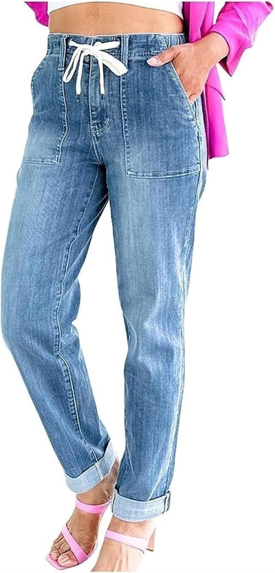 Averique™ | Women’s Pull-On Denim Joggers with Drawstring