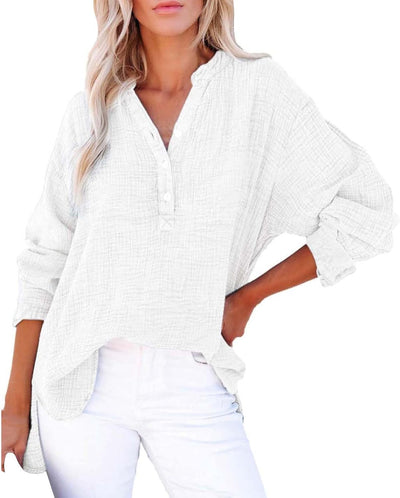 BreezyEase™ Oversized Button Shirt