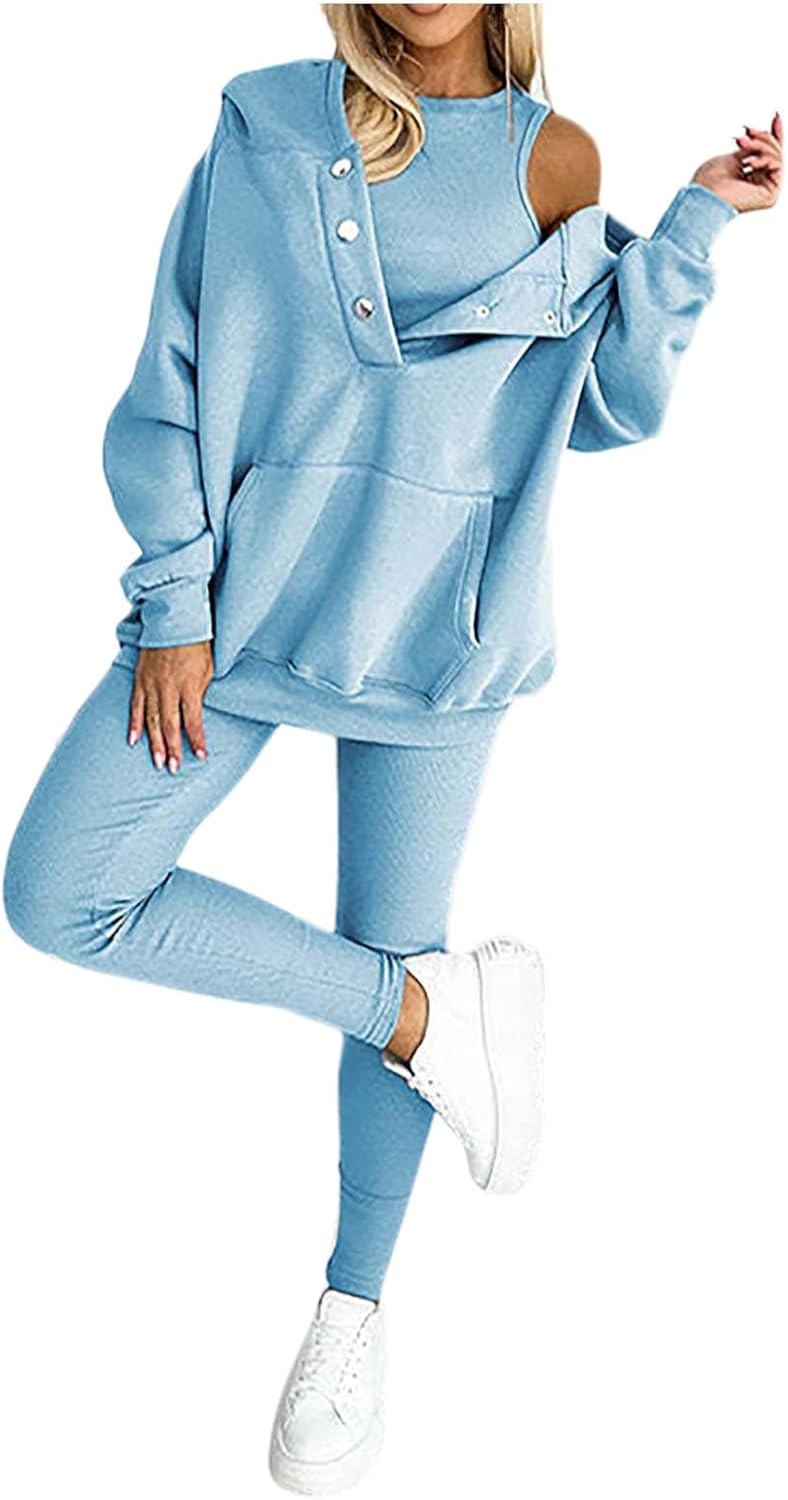 Calmlily™ | 3-Piece Oversized Hoodie & Sweat Set