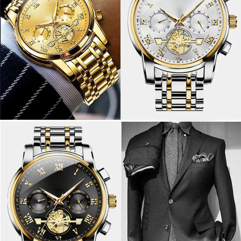 Averro™ | Luxury Dodecagon Quartz Men’s Watch