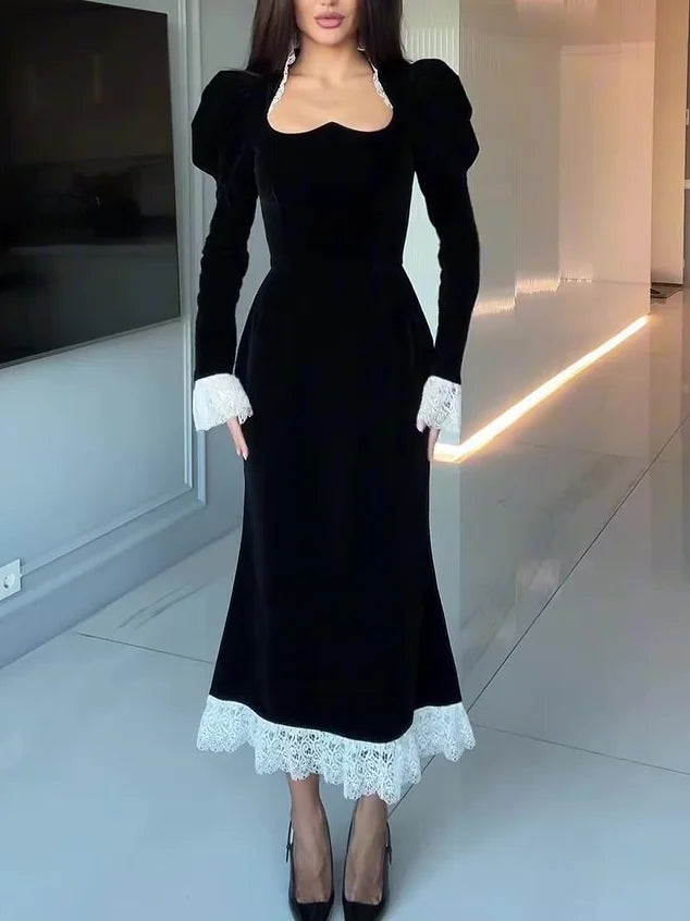 Célarisse™ | Velvet Evening Gown