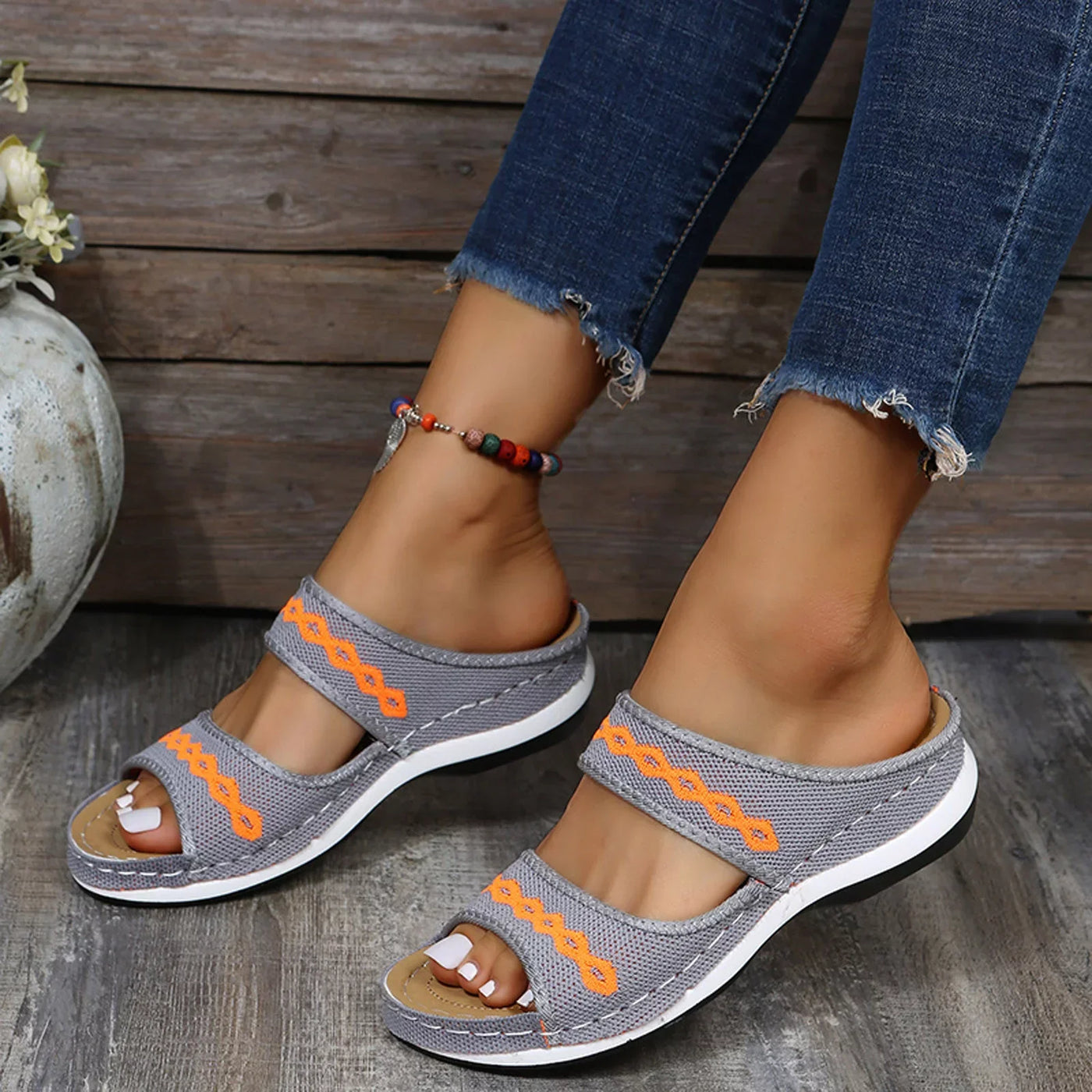 Varelli™ – Leather Orthopedic Arch Support Sandals
