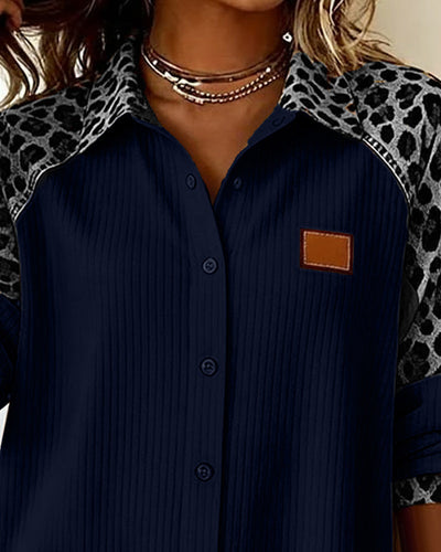 Zaria™ | Leopard Print Button-Up Shirt