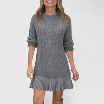 Veloria™ | Elegant Knit Sweater Dress