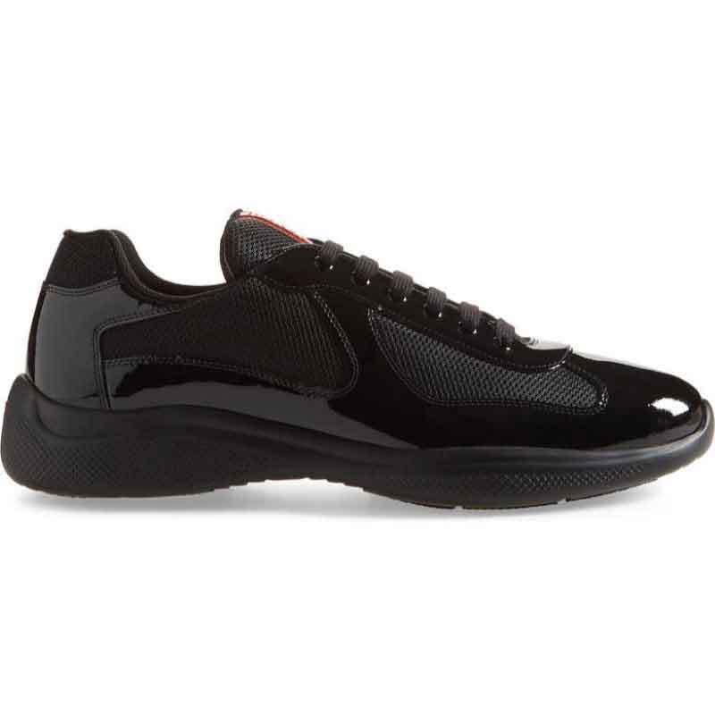Velastra™ | Patent Leather & Technical Fabric Sneakers
