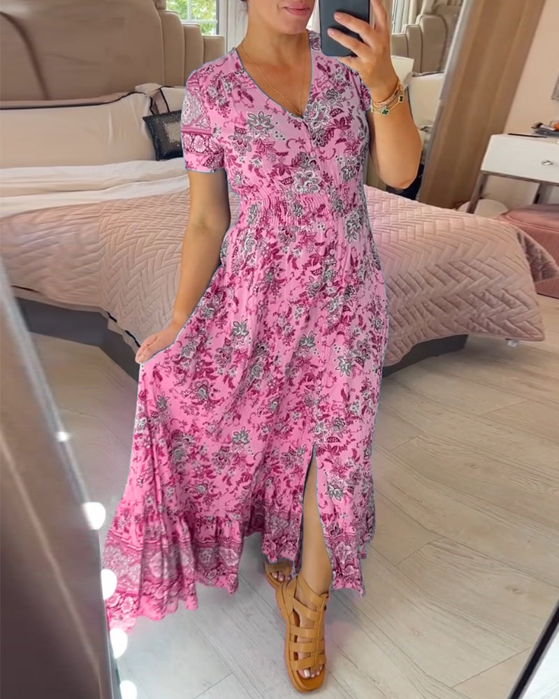 BohoZen™ Floral Maxi Dress