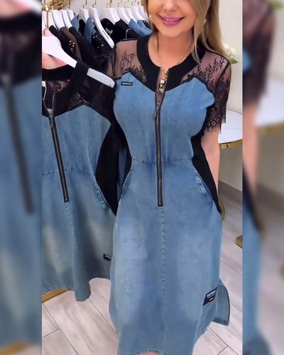 Eloria™ Lace Sleeve Dress