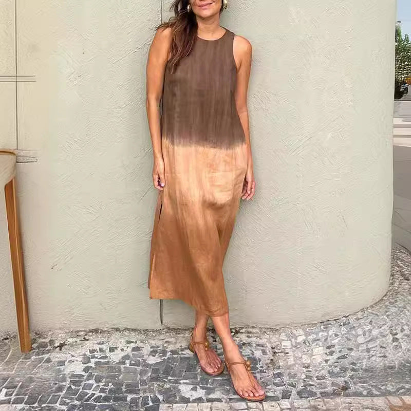 Kelsey | Elegant Sleeveless Gradient Midi Dress