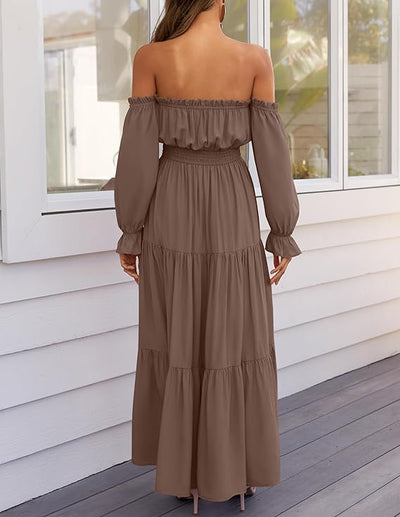 LAVA™ | Off-Shoulder Boho Maxi Dress