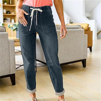 Averique™ | Women’s Pull-On Denim Joggers with Drawstring