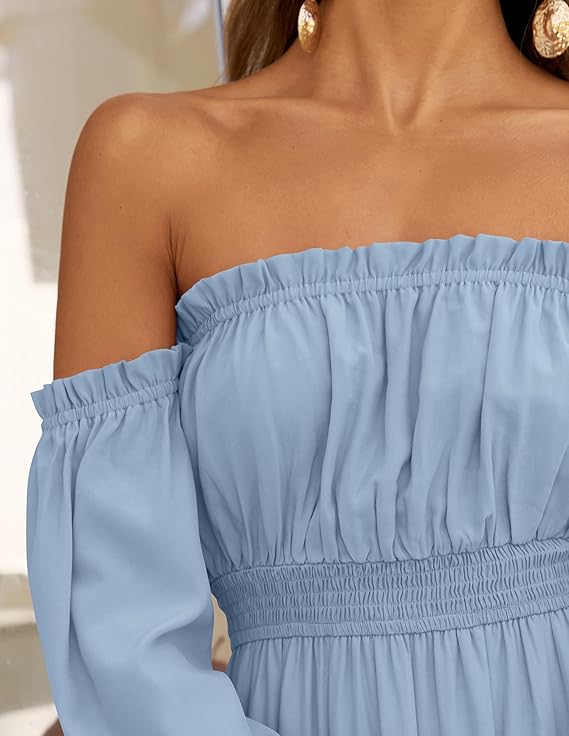 LAVA™ | Off-Shoulder Boho Maxi Dress